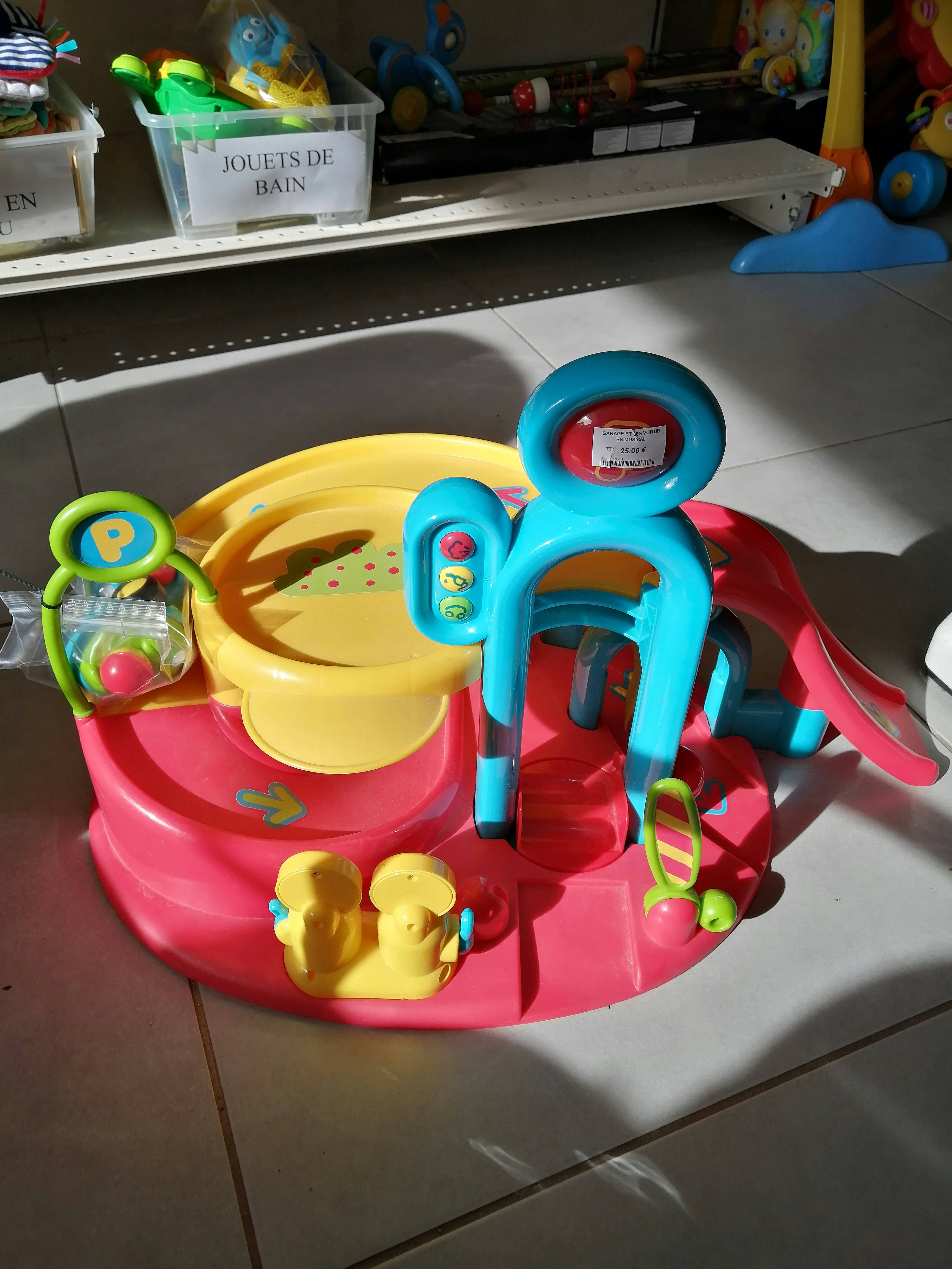 Jeu musical garage de voitures