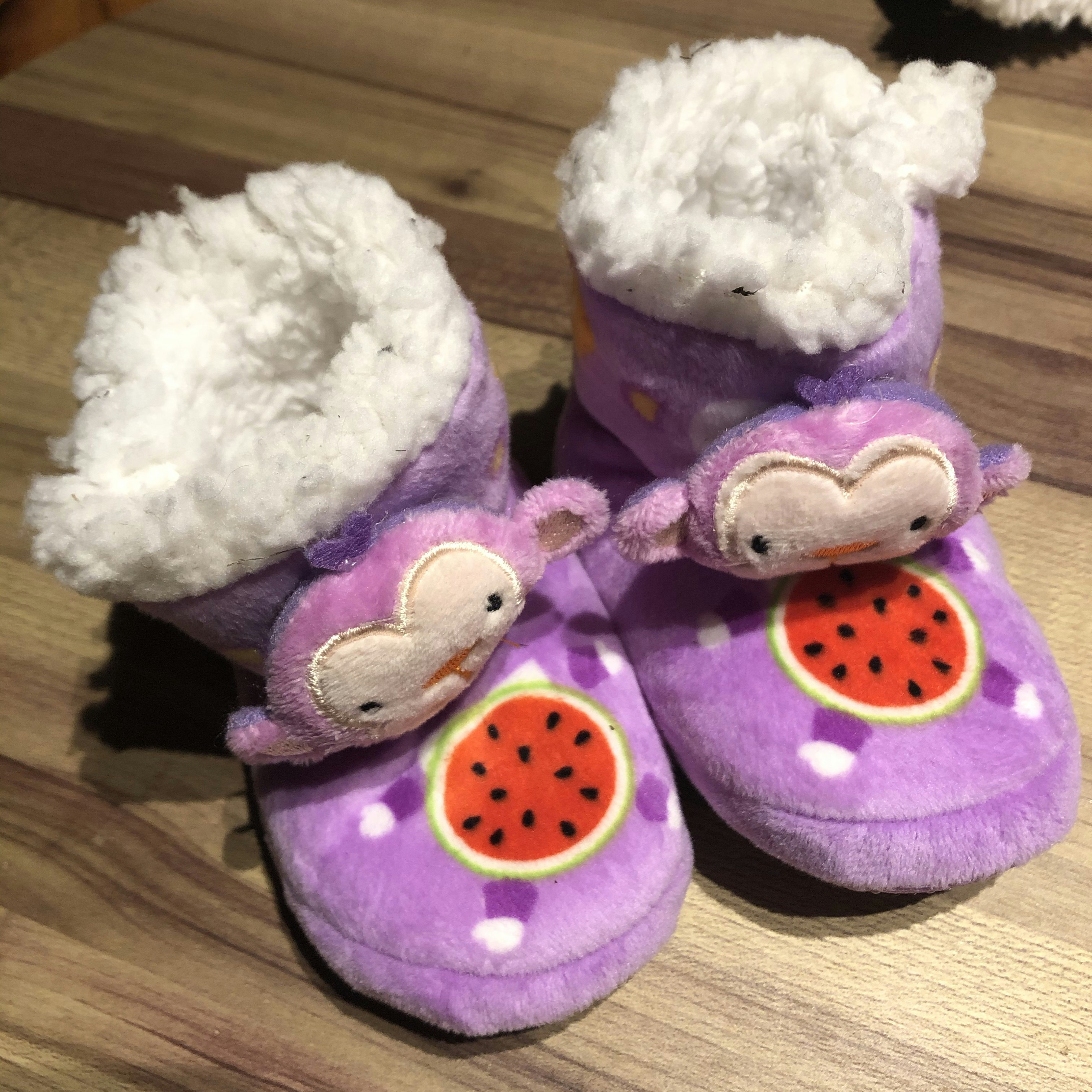 Chaussons fourrés singe 🐒