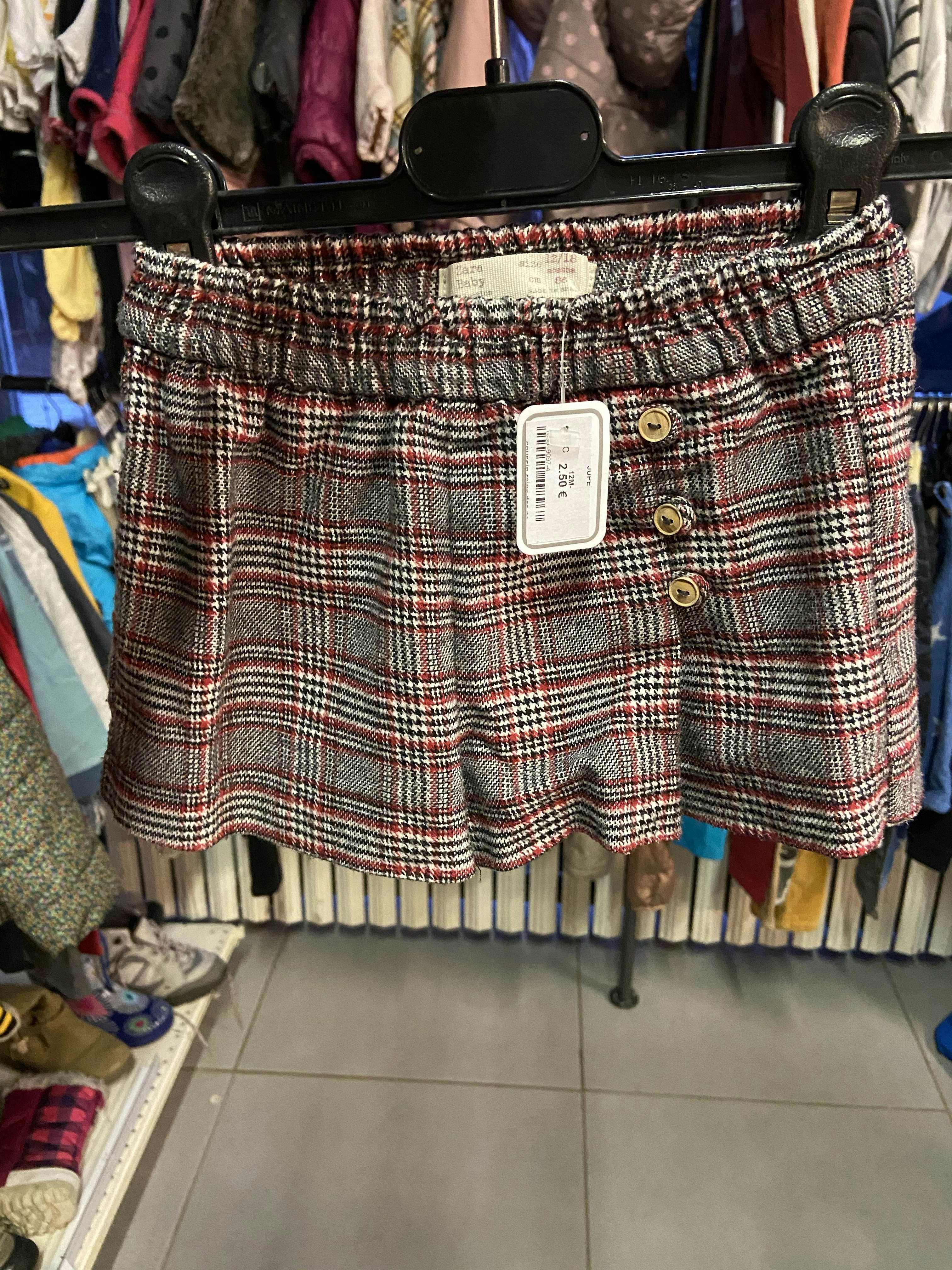 Jupe à carreaux