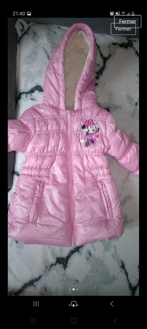 Manteau bébé fille 6 mois