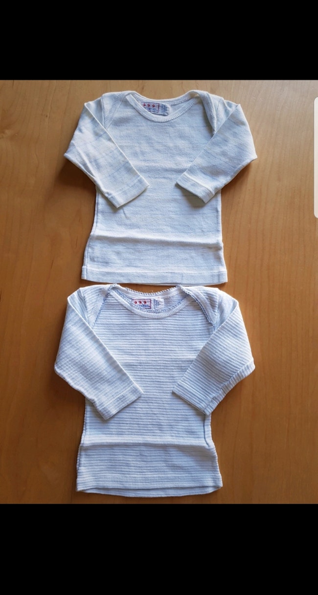 Lot De 2 Maillots De Corps A Rayures Manches Longues Bebe Garcon 3 Mois Beebs Achat Vente Bebe Enfant