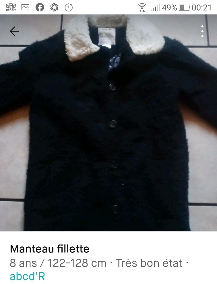 Manteau fillette