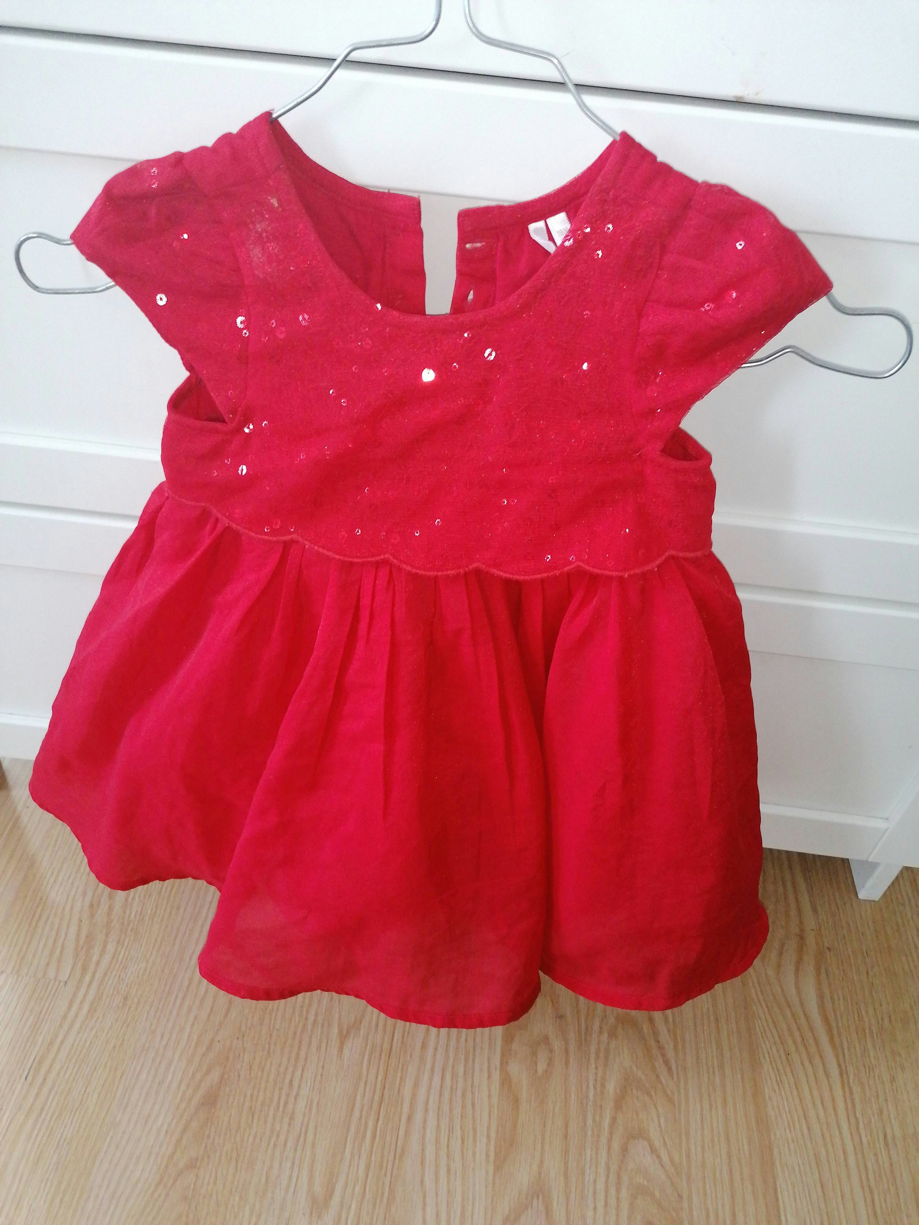 Robe bouffante rouge