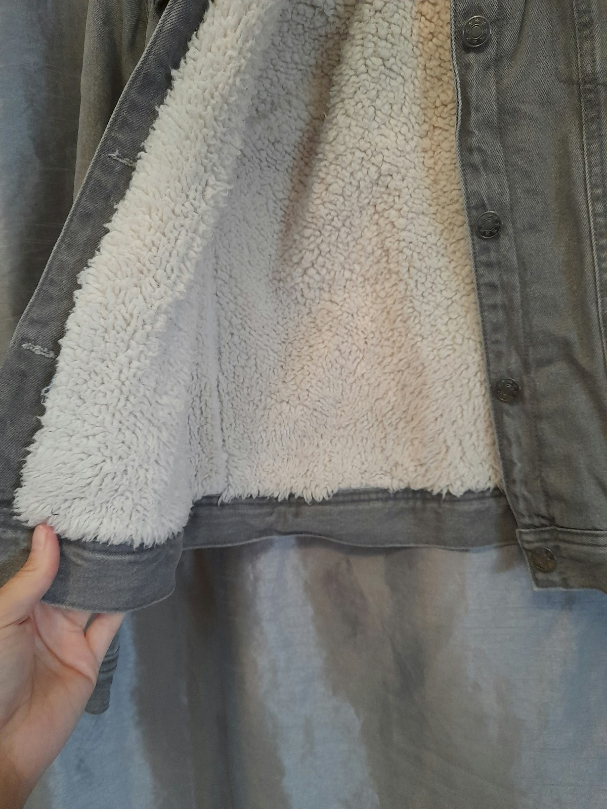 Veste en jeans fourrure - photo numéro 3
