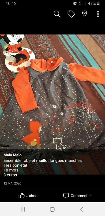 Lot 2 ensembles robes