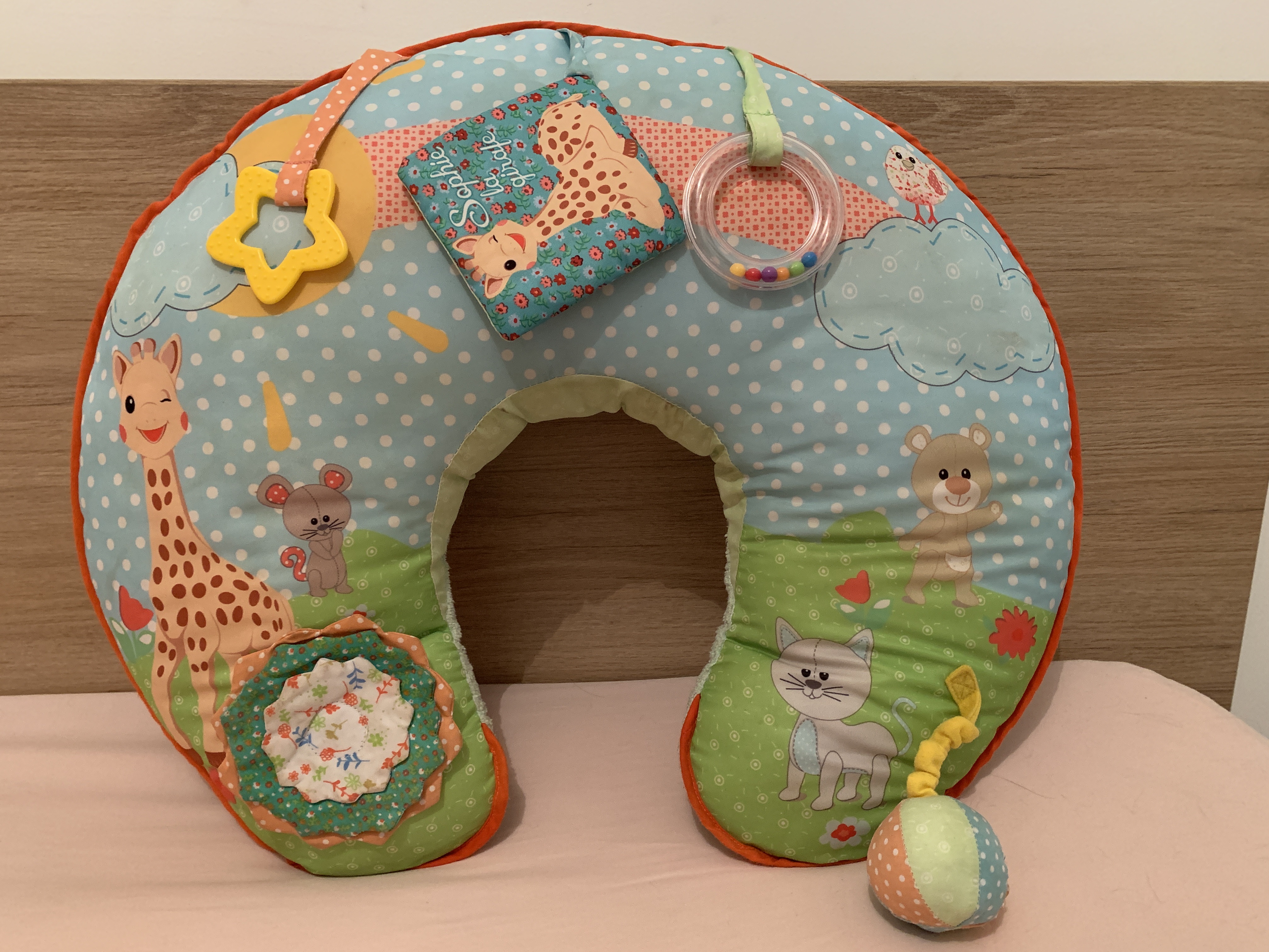 Duo coussin Sophie la girafe