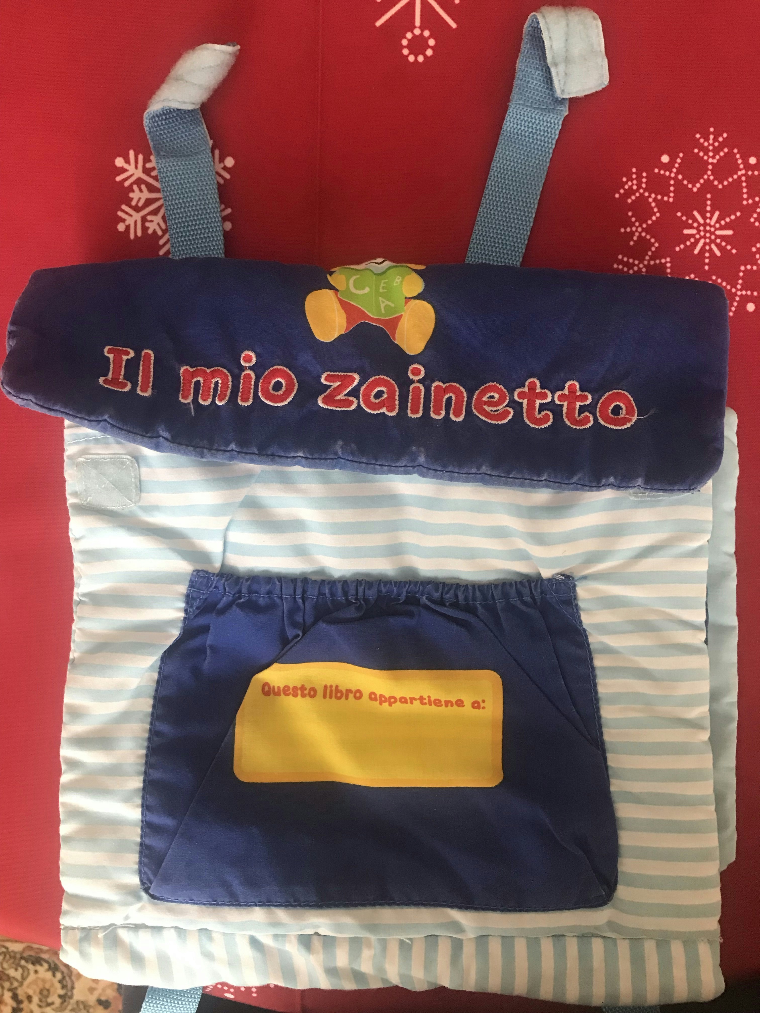 Livre d’éveil « il mio zainetto » (italien)