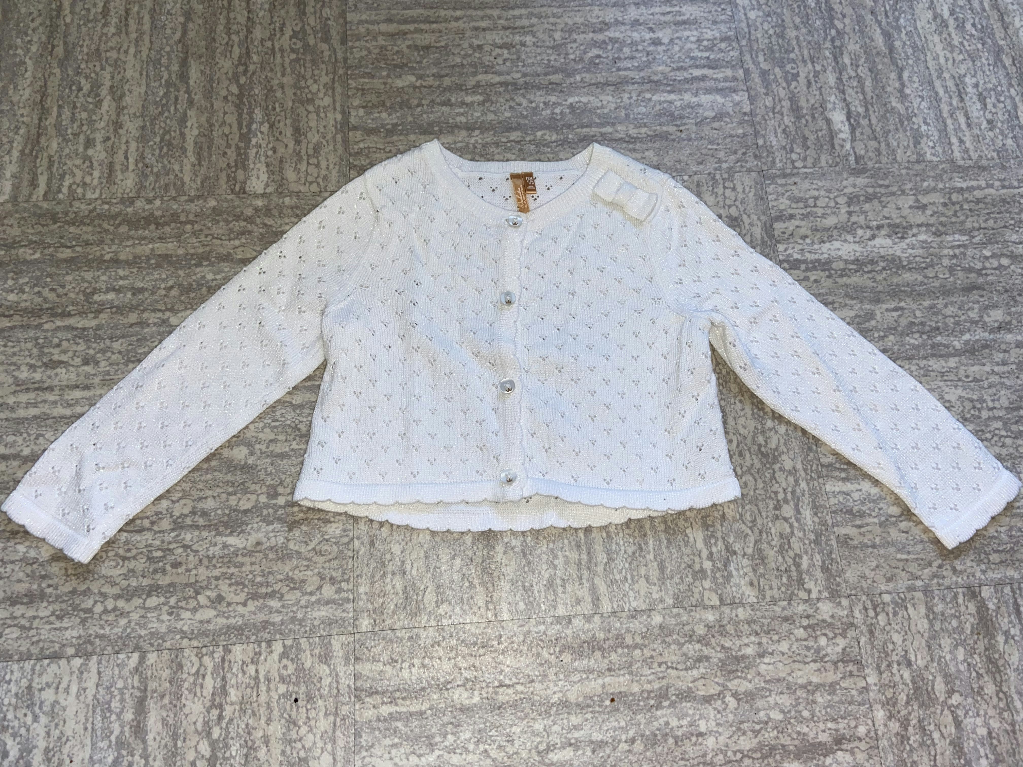 Veste blanche bb fille