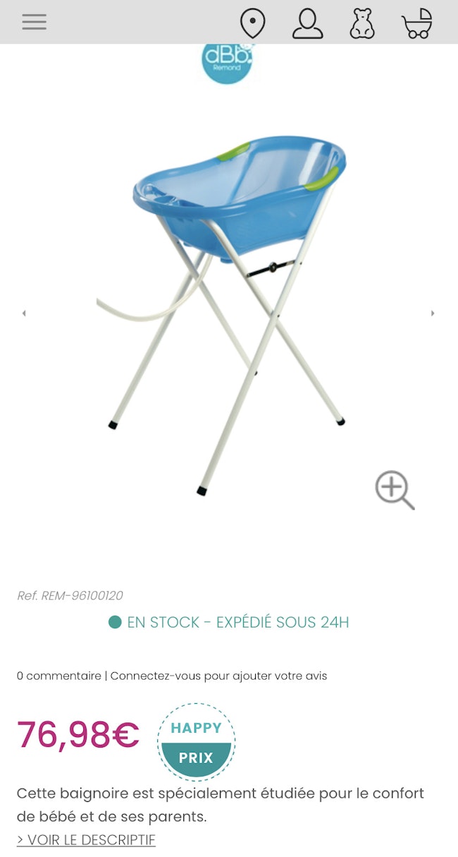 Baignoire Sur Pied Beebs Achat Vente Bebe Enfant