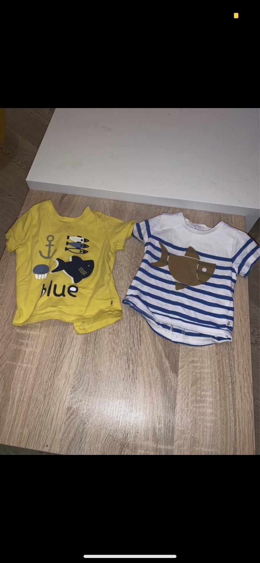 Lot tee shirt requin 1mois