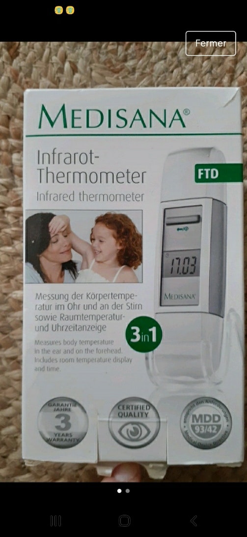 Thermomètre frontal neuf