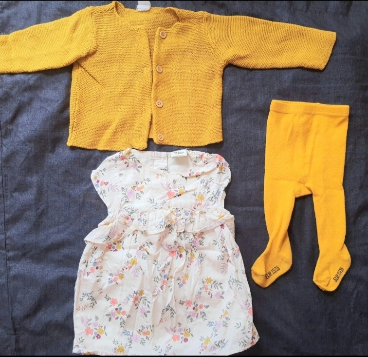 Ensemble 3 pièce bébé fille