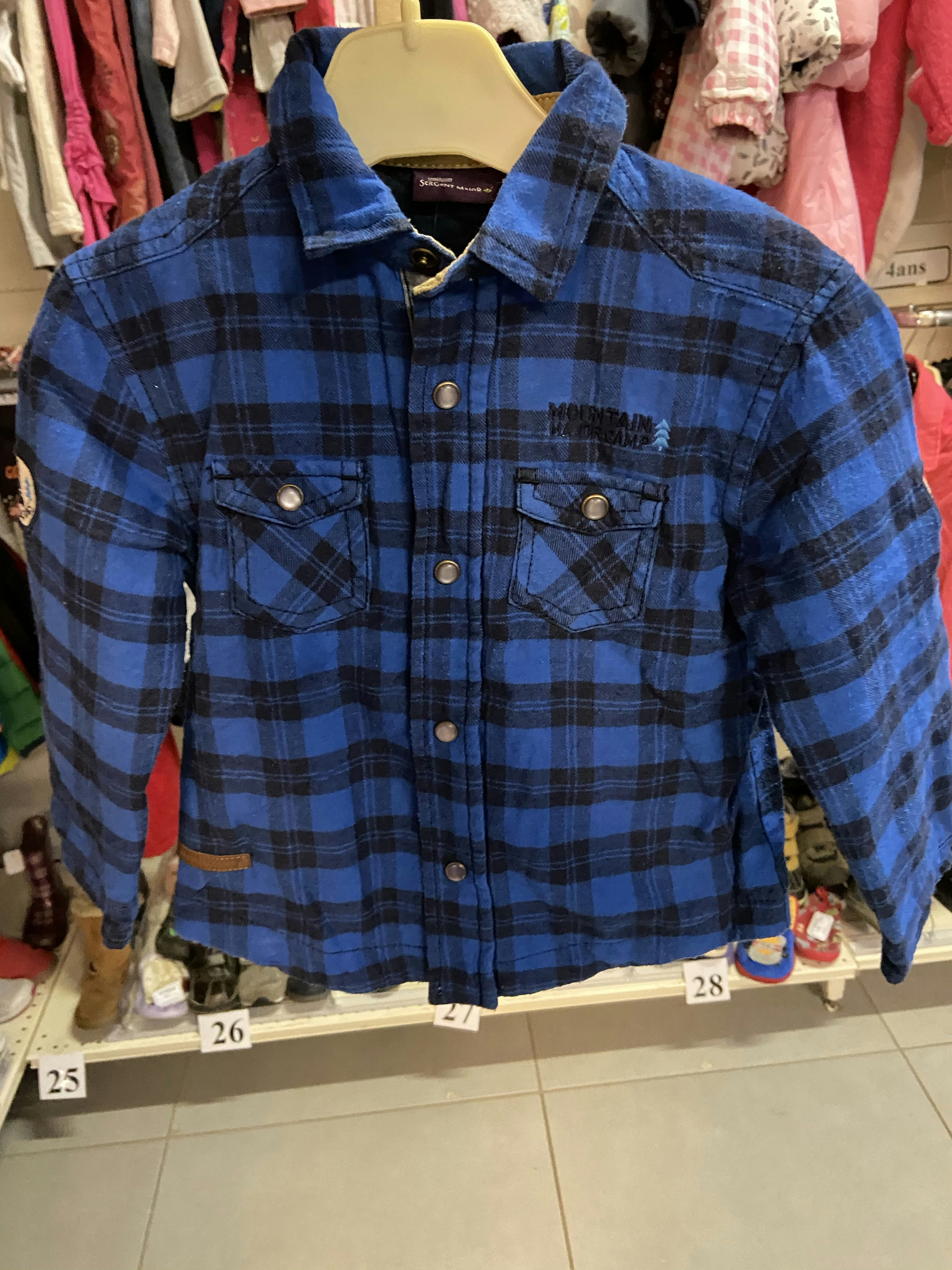 Chemise bûcheron bleu