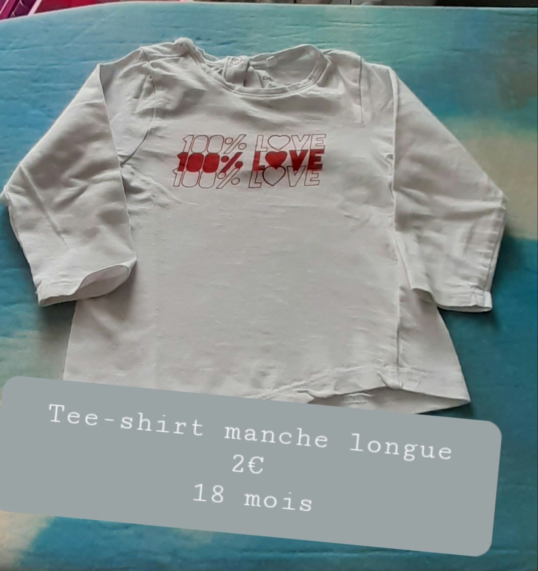 Tee shirt manche longue 18 mois