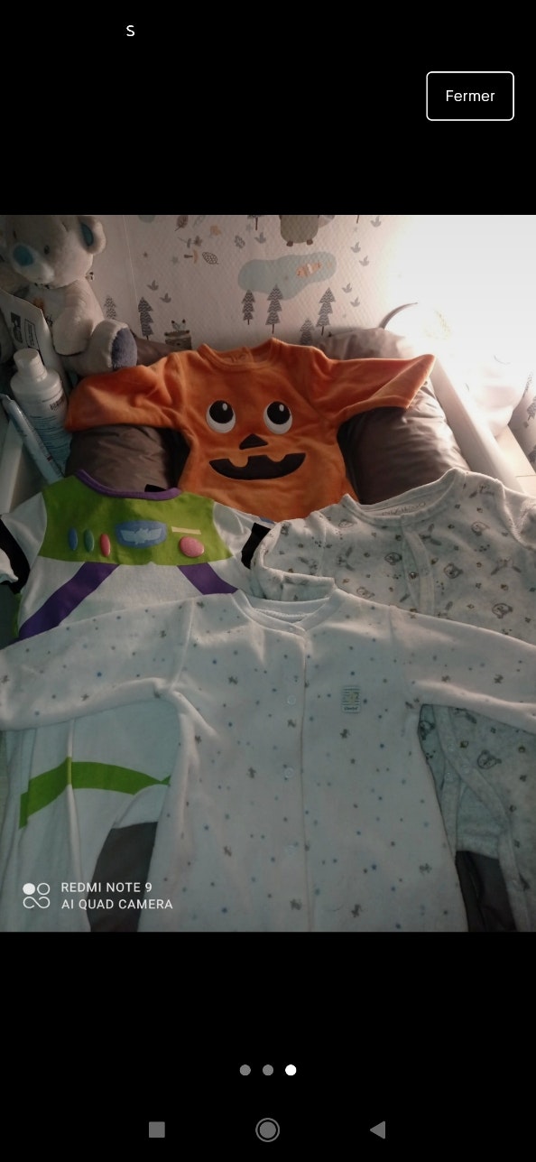 pyjama veste body salopette