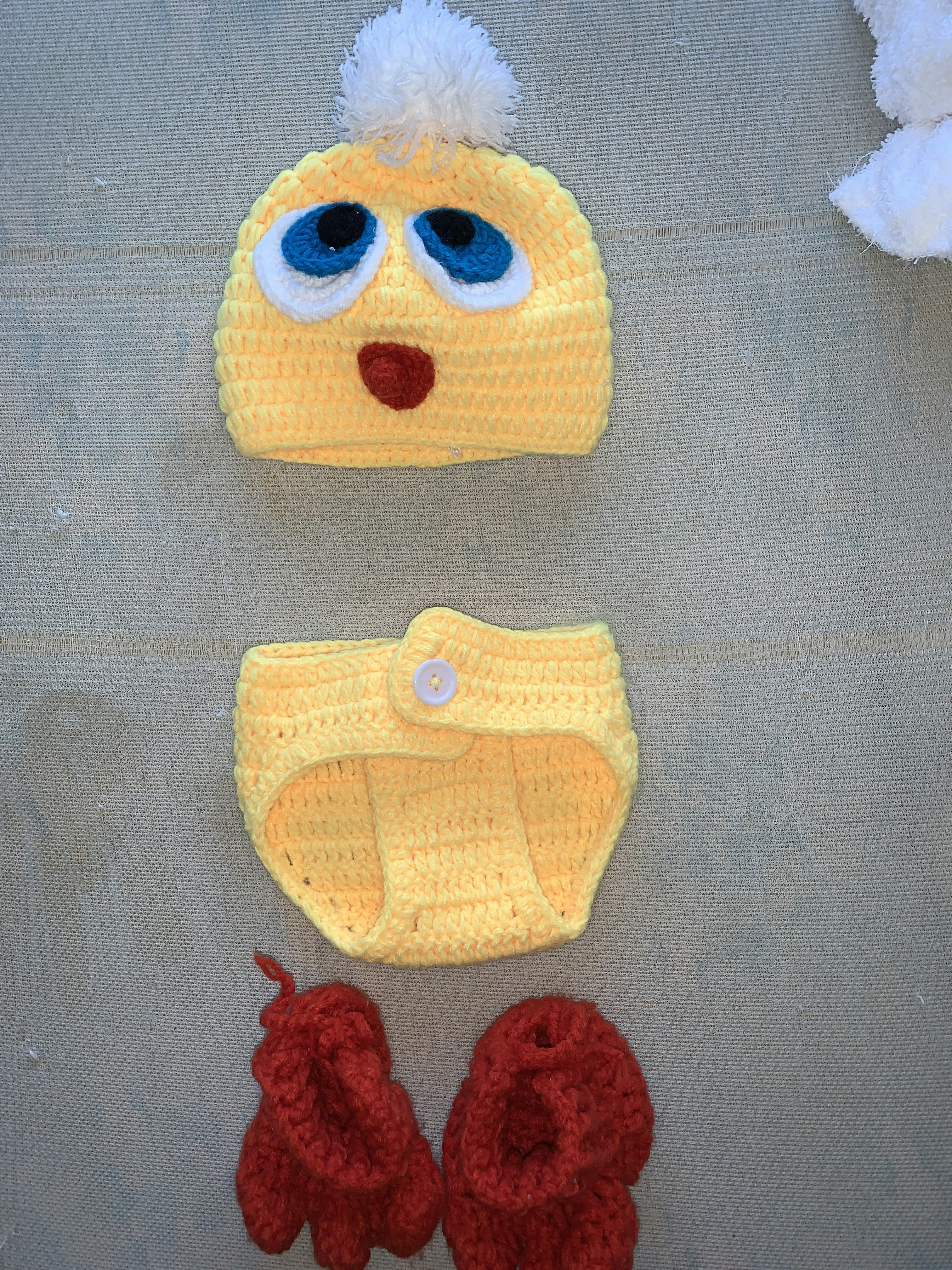 Ensemble tricoter bébé poussin