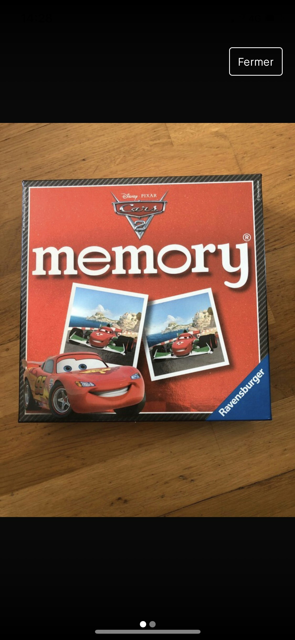 Jeu memory Cars