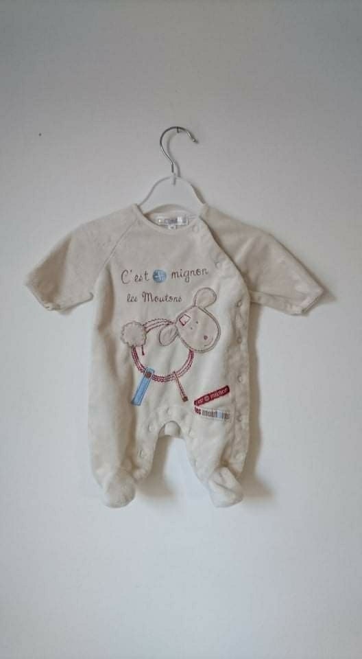 Grenouillère polaire doux kitchoun 0 mois naissance