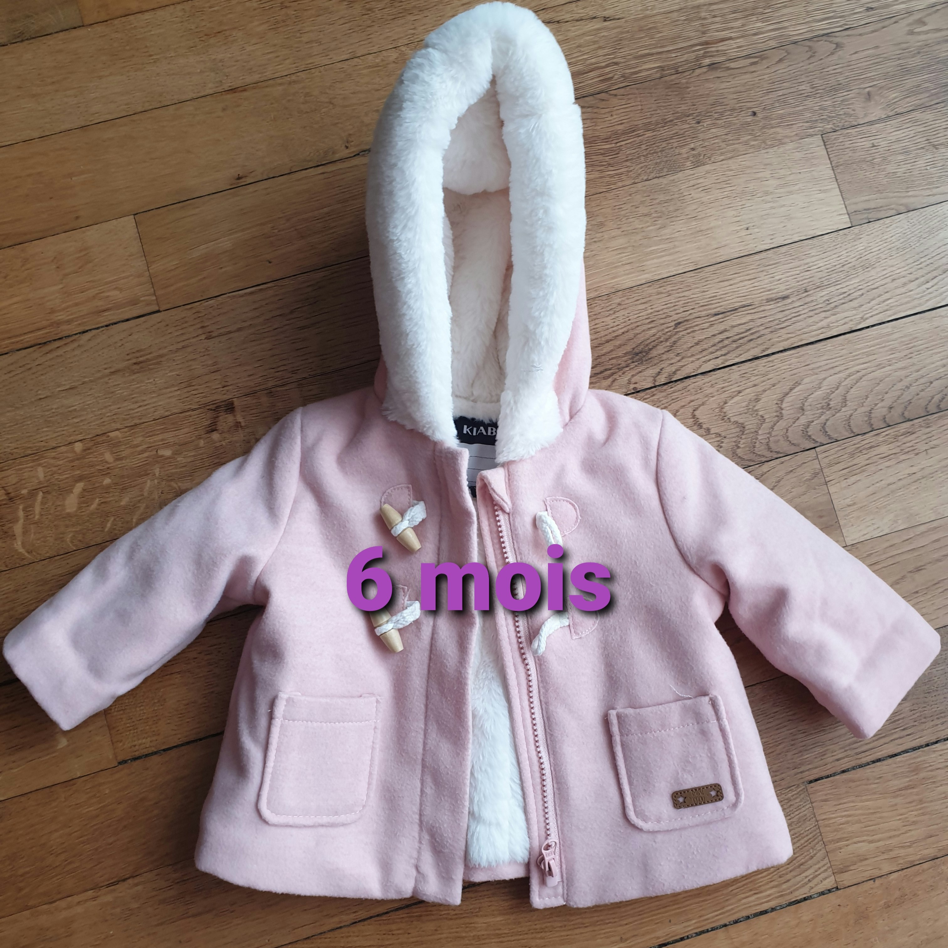 Manteau chaud fille 6 mois