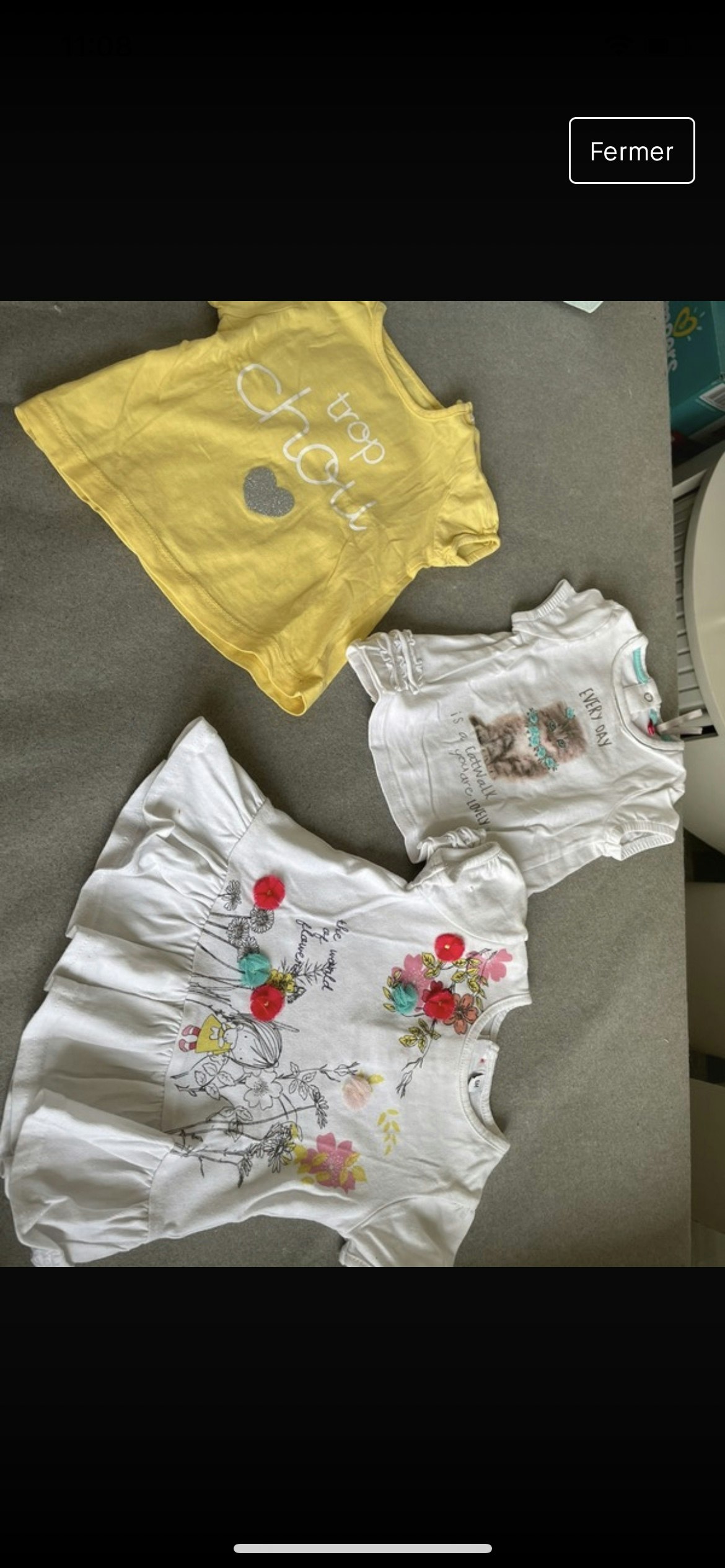 T-shirt bébé fille