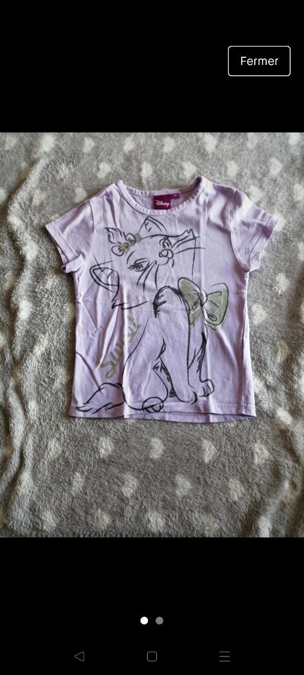 T-shirt manche courte Marie 4ans