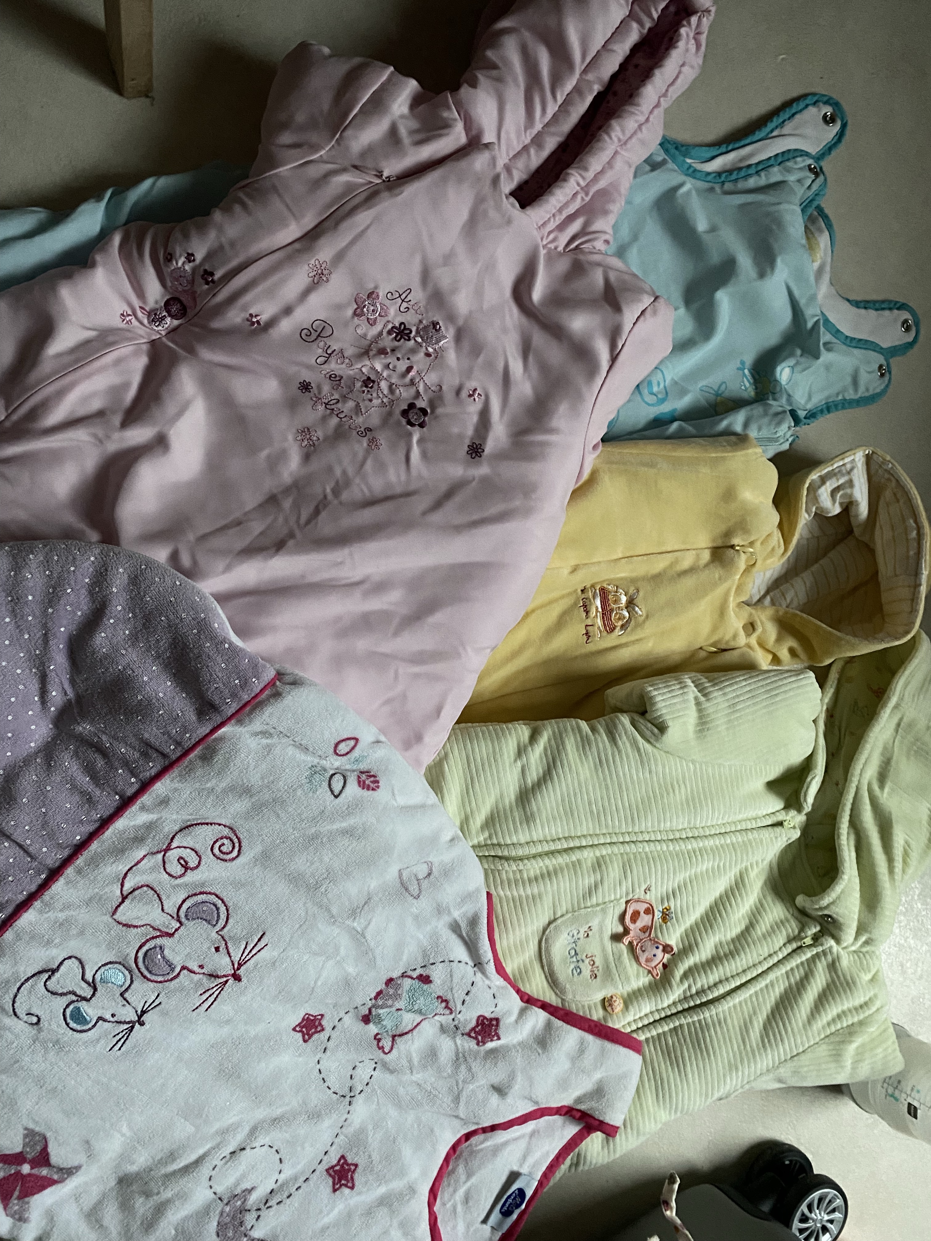 Gigoteuses, etc de 0 à 6 mois