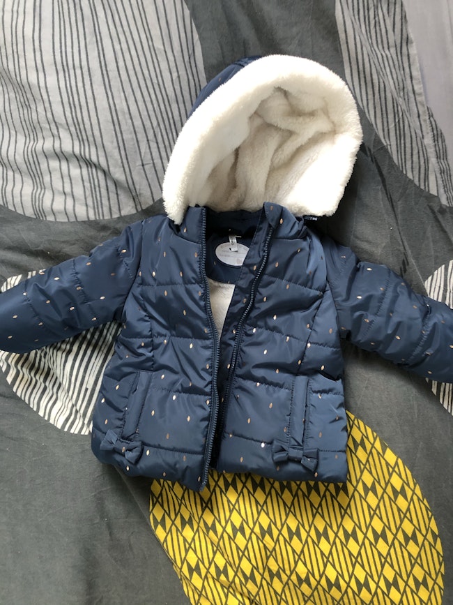 Manteau Hiver Fille Taille 9 Mois Beebs Achat Vente Bebe Enfant