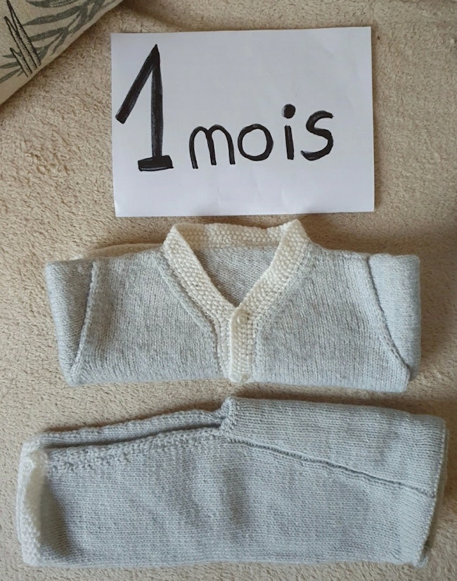 Ensemble Bebe En Laine 1 3mois Beebs Achat Vente Bebe Enfant