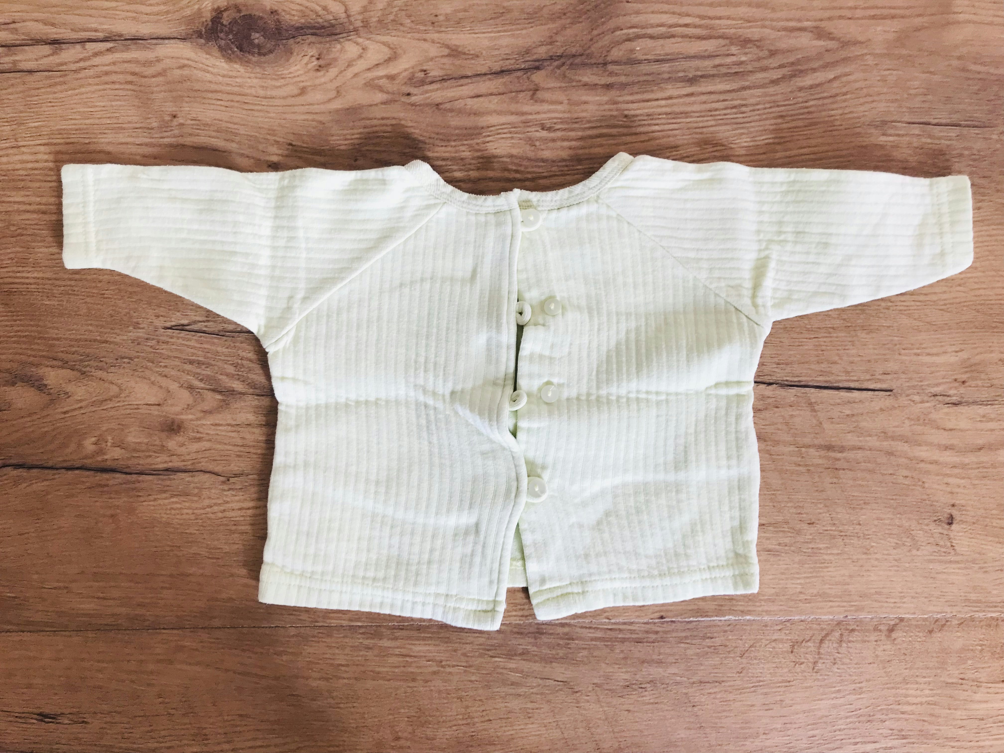 Haut Pyjama bébé Vert pâle 3 mois - photo numéro 2