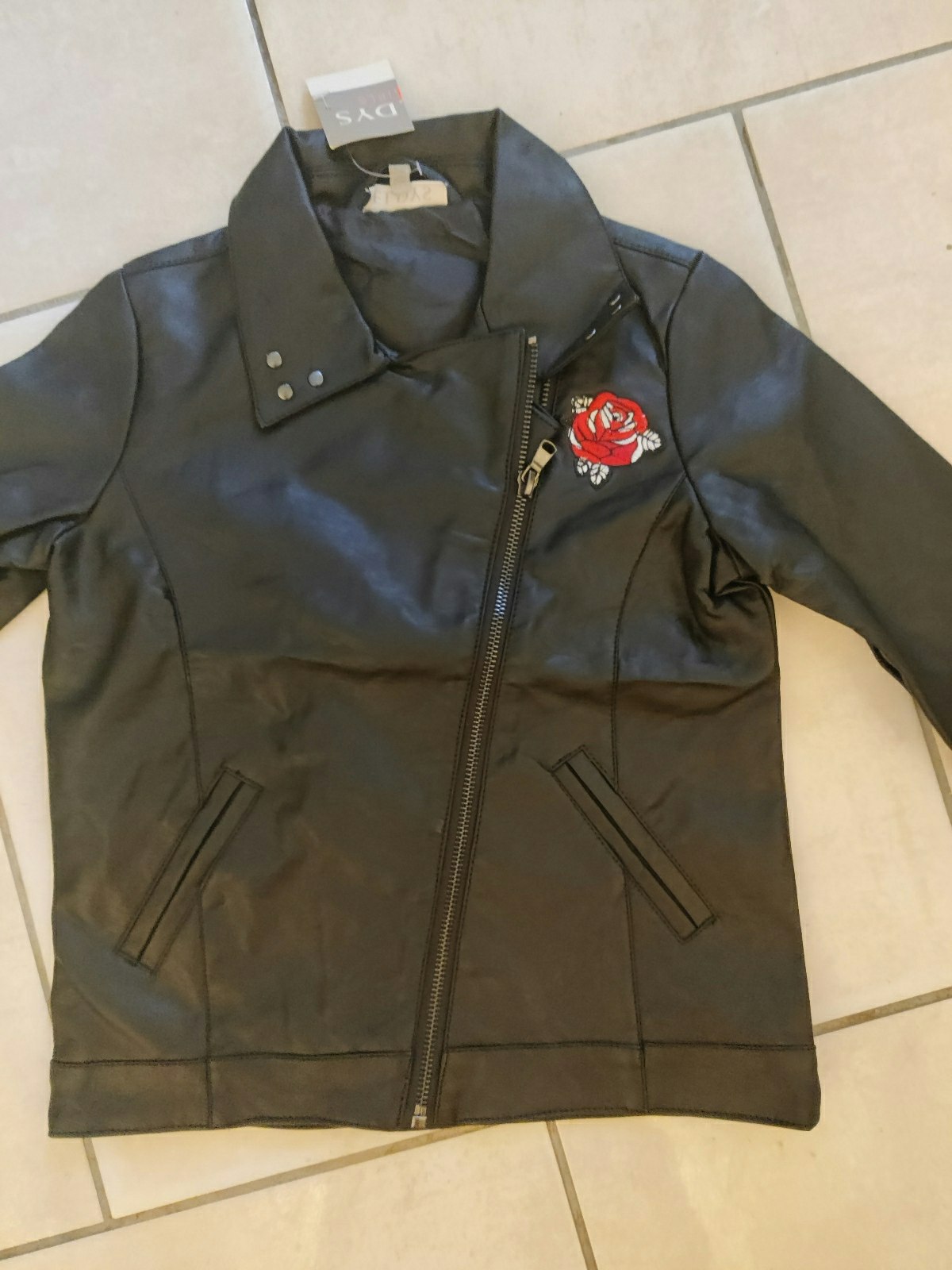 Veste imitation cuir eldys taille 8 ans neuf