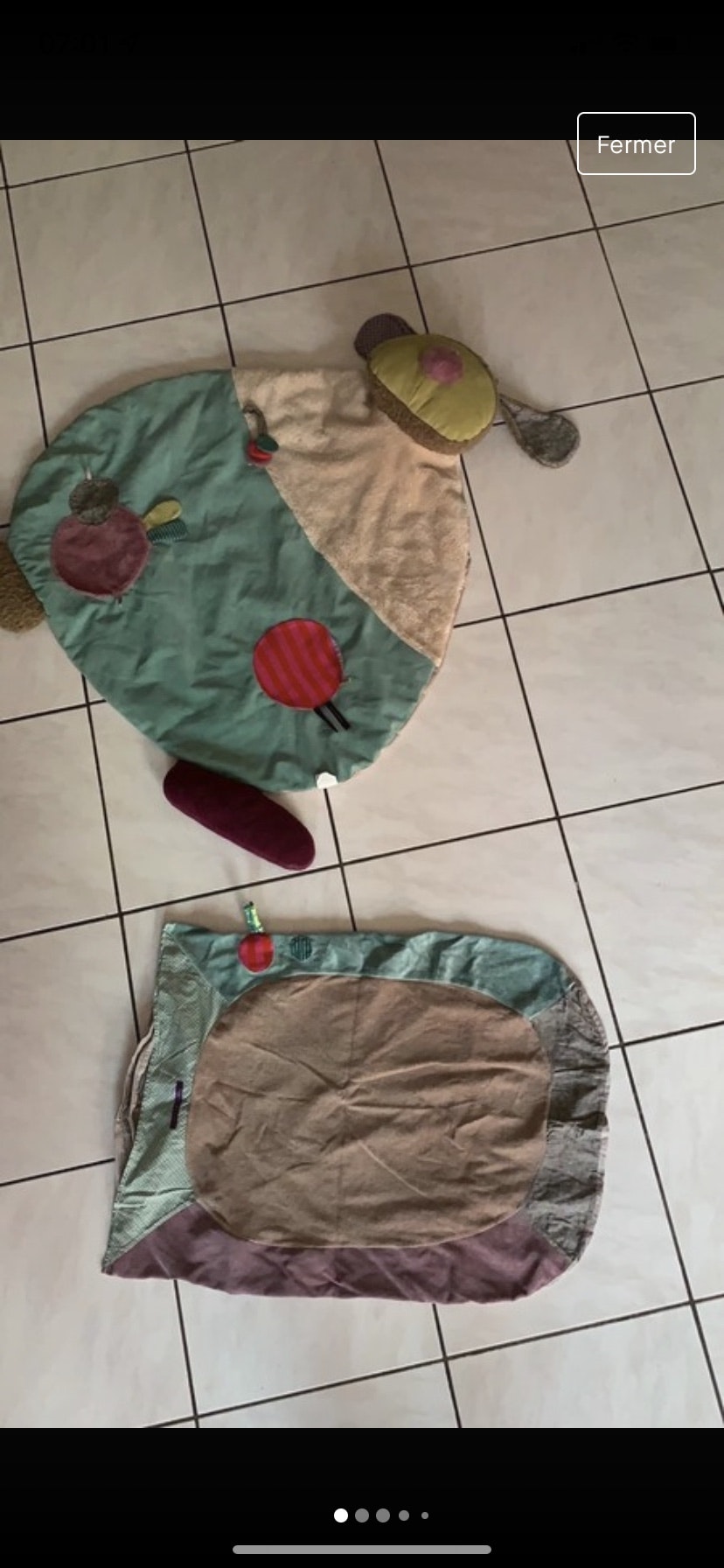 Tapis et housse de tais à langer