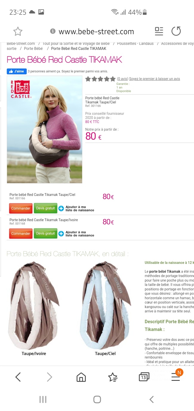 Echarpe De Portage Porte Bebe Tikamak Beebs Achat Vente Bebe Enfant