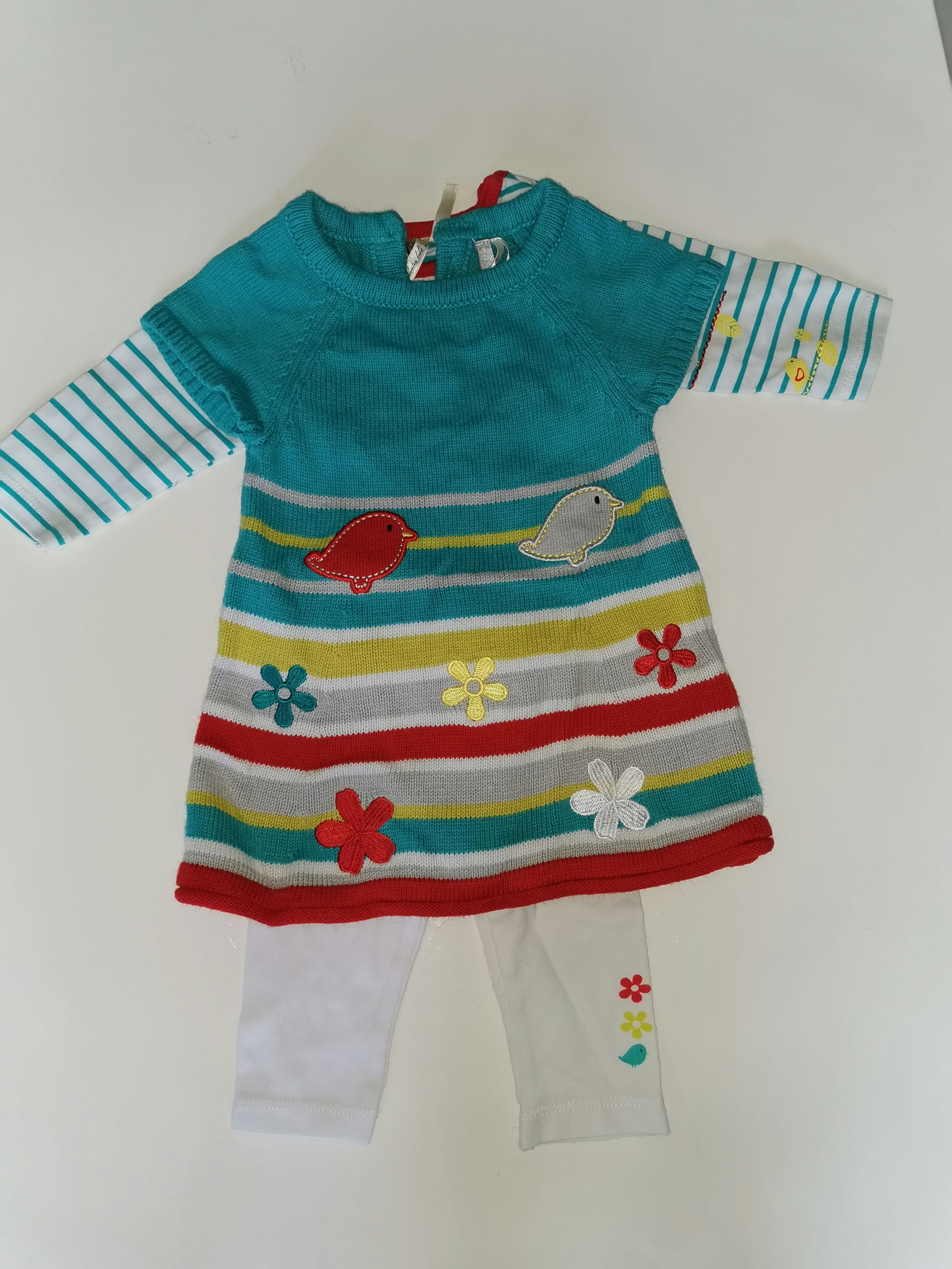 Ensemble Robe maillot et legging 1 mois