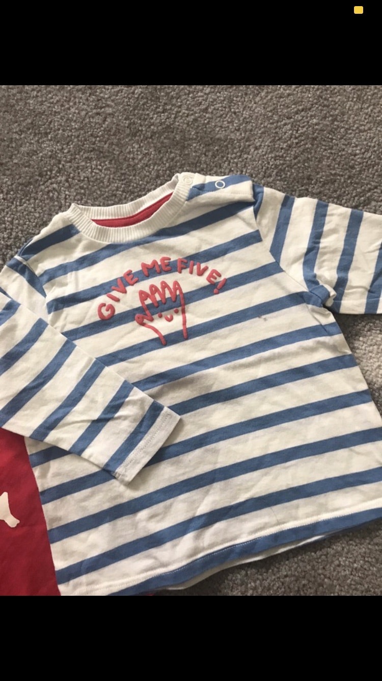 Ensemble 2 t shirt et jean taille 18 mois - photo numéro 3