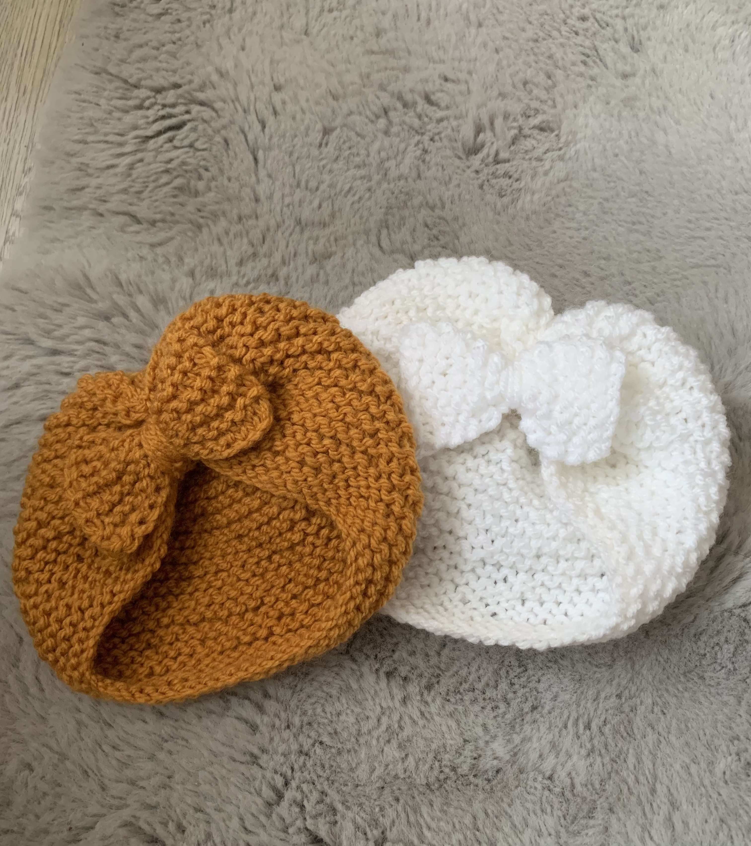 Bonnet turban pour bébé fille - photo numéro 3