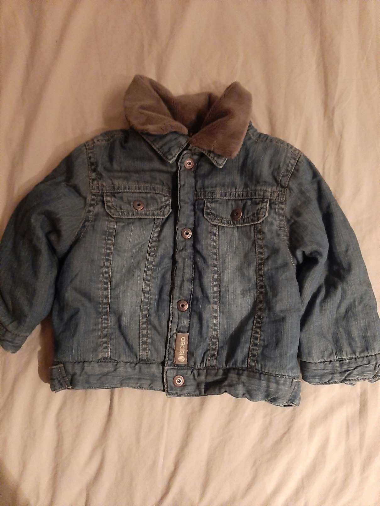 Manteau en jeans doublé 12 mois Okaïdi