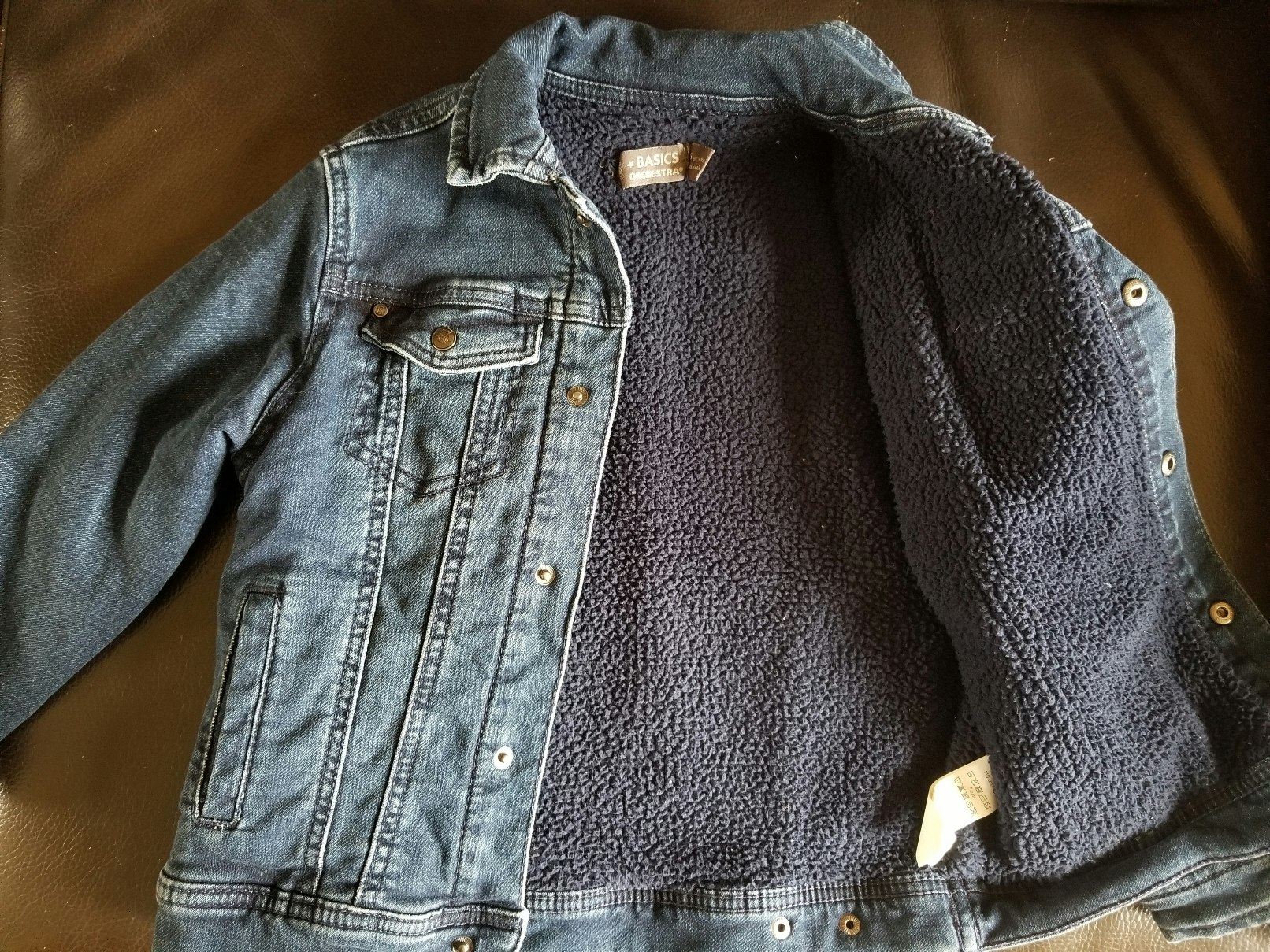 Veste en jeans doublé polaire - photo numéro 2