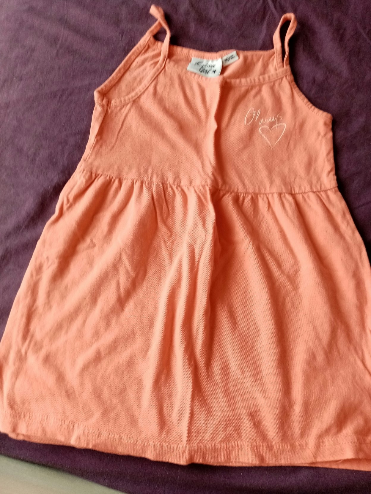 Robe fille fashion girl 5 ans orange