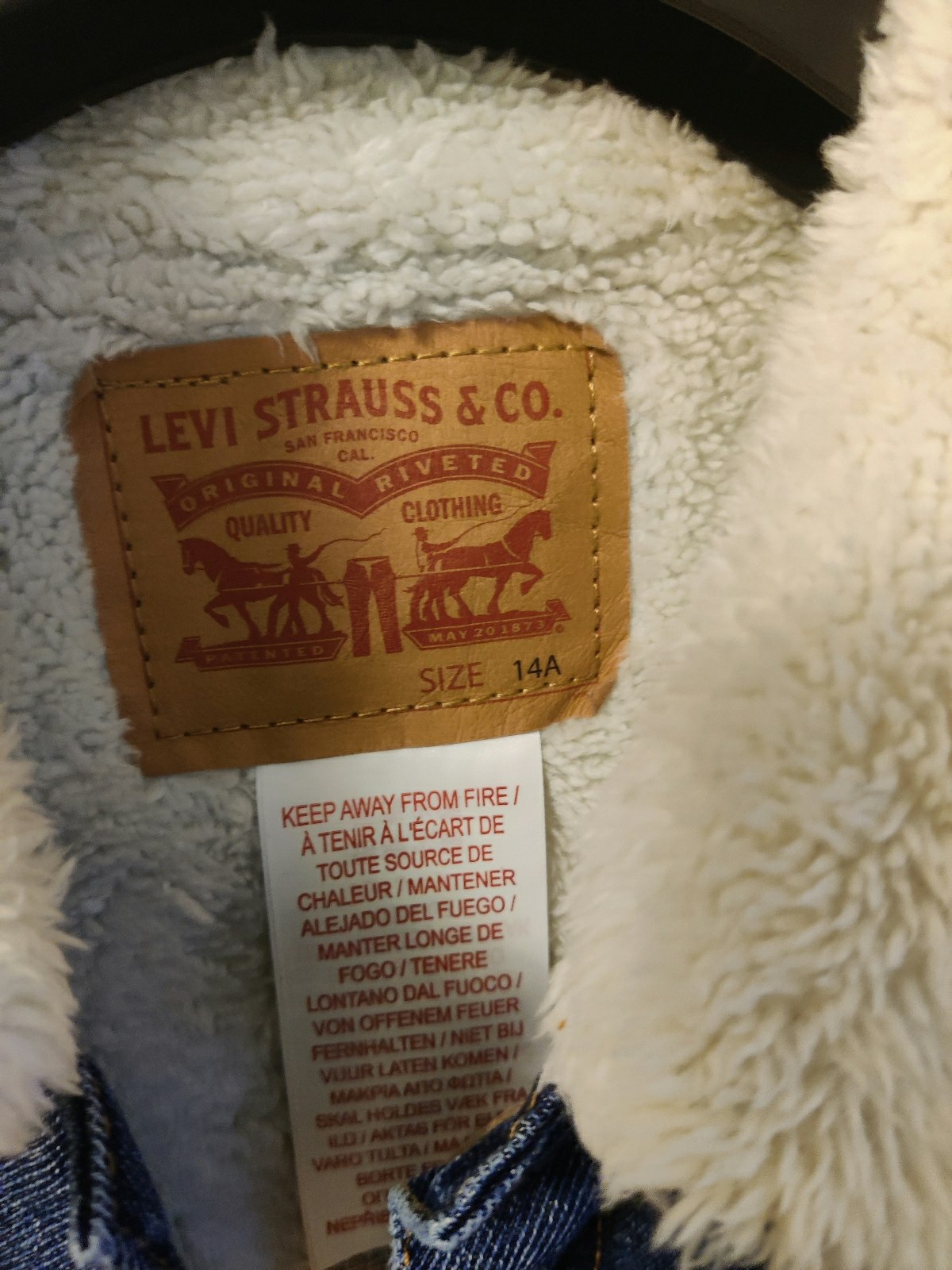 Veste Levi's taille 14 Ans neuf - photo numéro 2