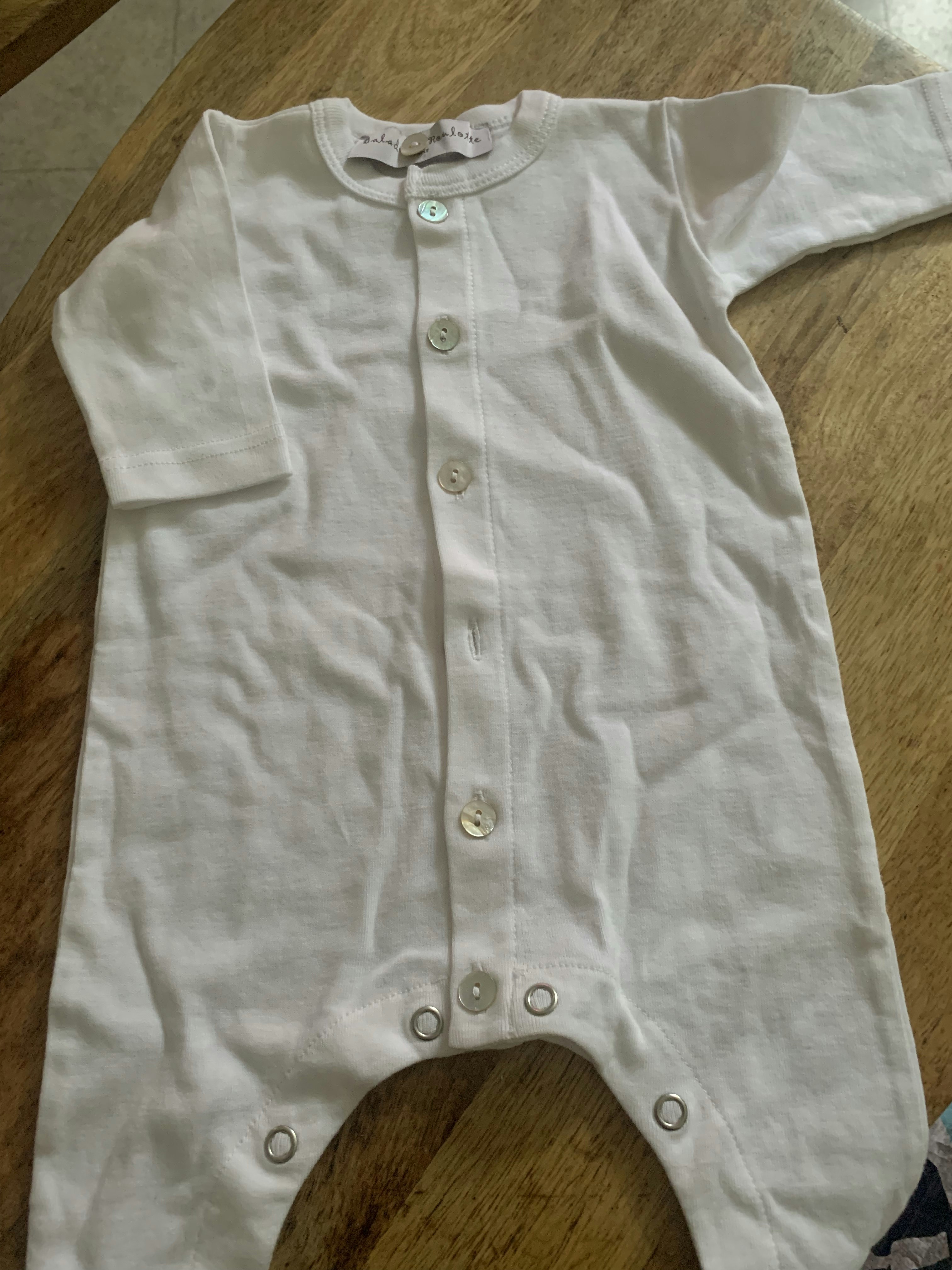Pyjama fin blanc