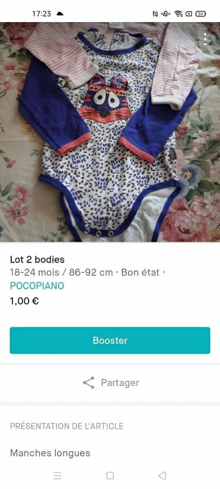 Lot 7 bodies manches longues - photo numéro 3