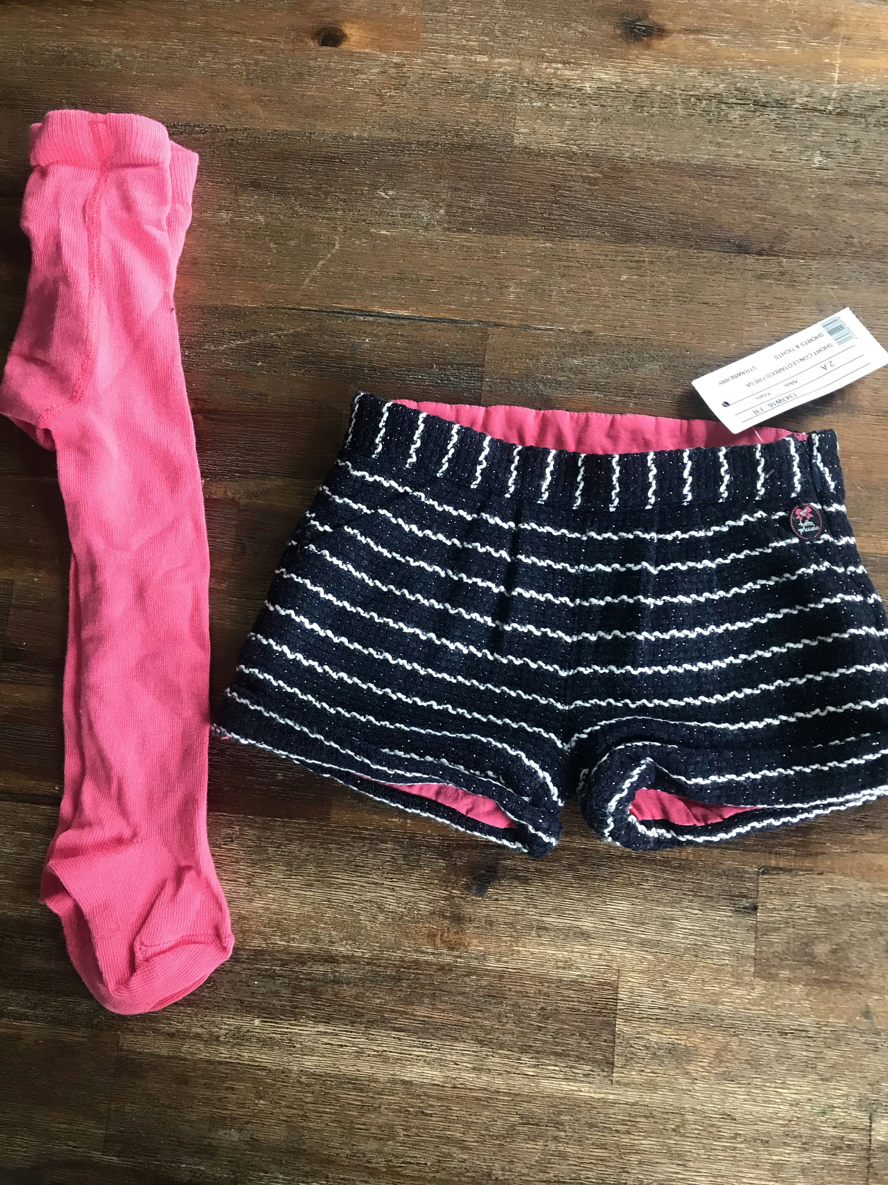 Short + collant assorti NEUF