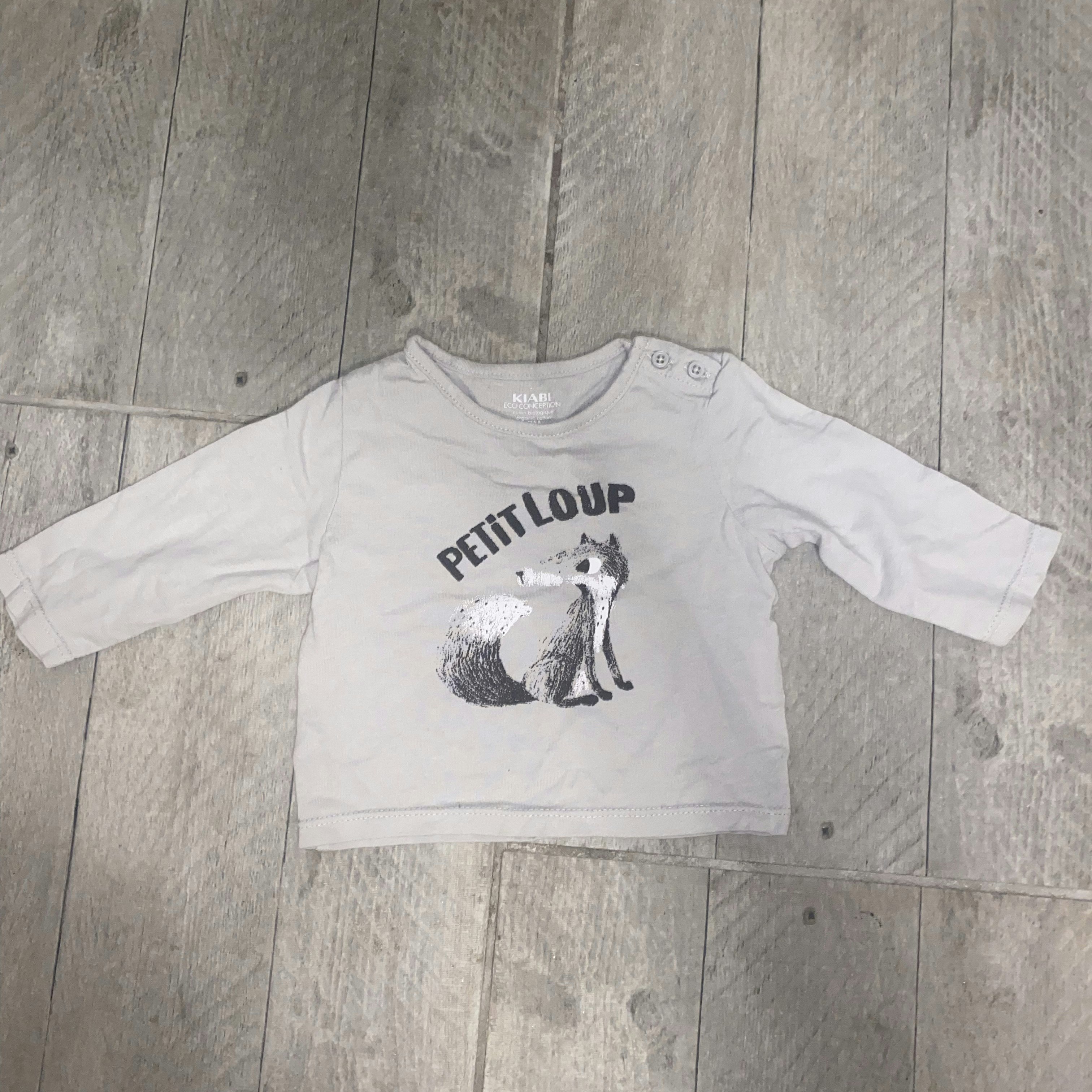 T-shirt manche longues 3 mois