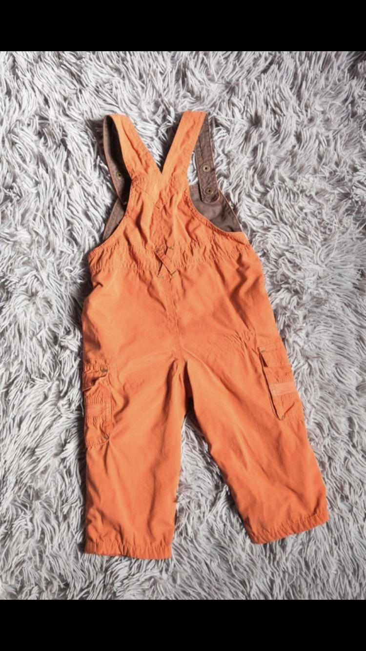 Salopette orange et marron united colors of benetton - photo numéro 2