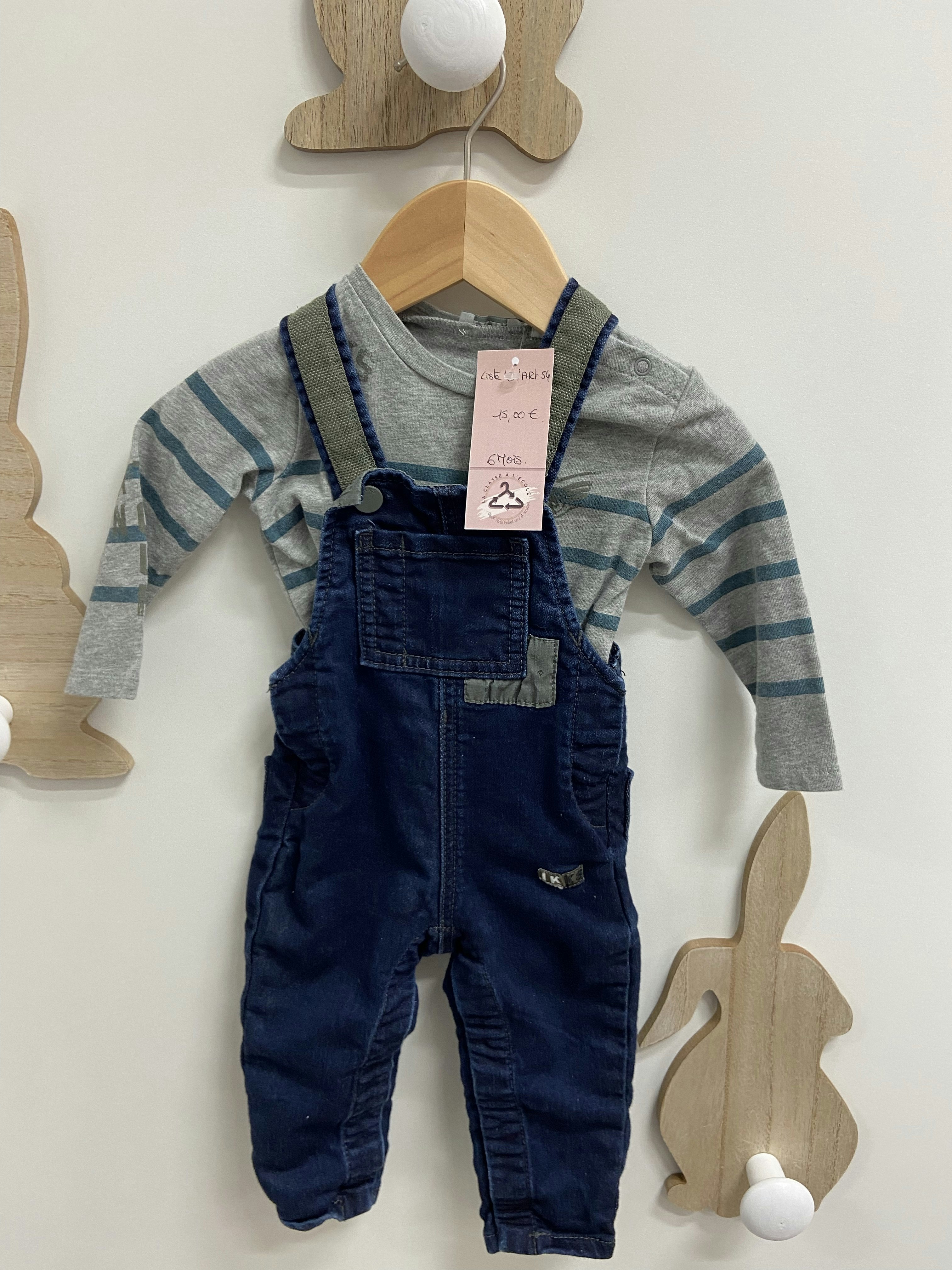 Ensemble salopette ikks 6 mois 15e