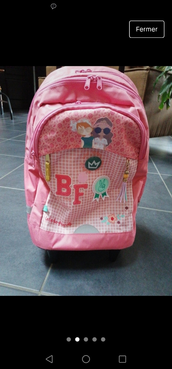 Sac cartable à roulettes