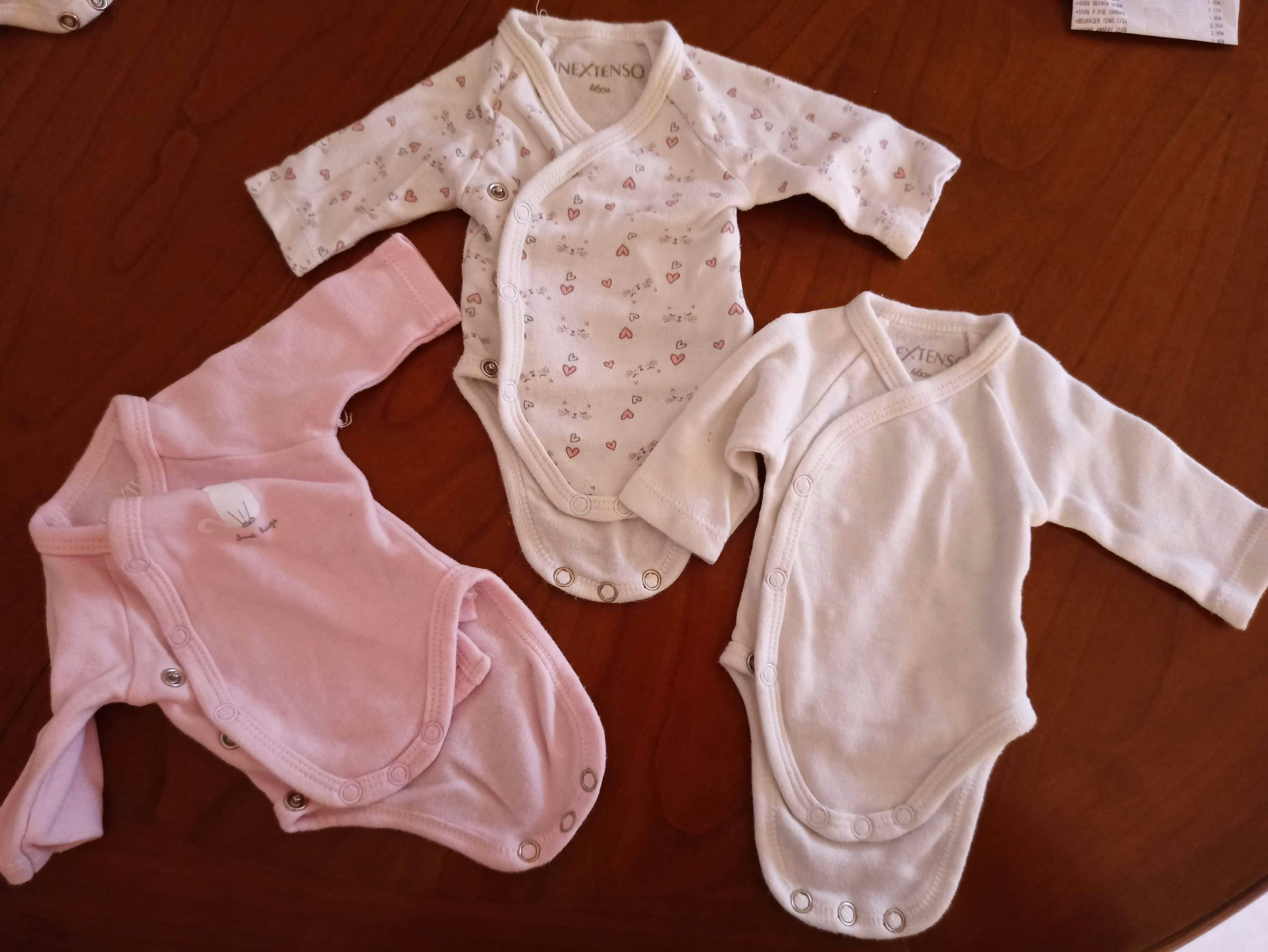 Lot de 3 body manches longues in extenso prématuré