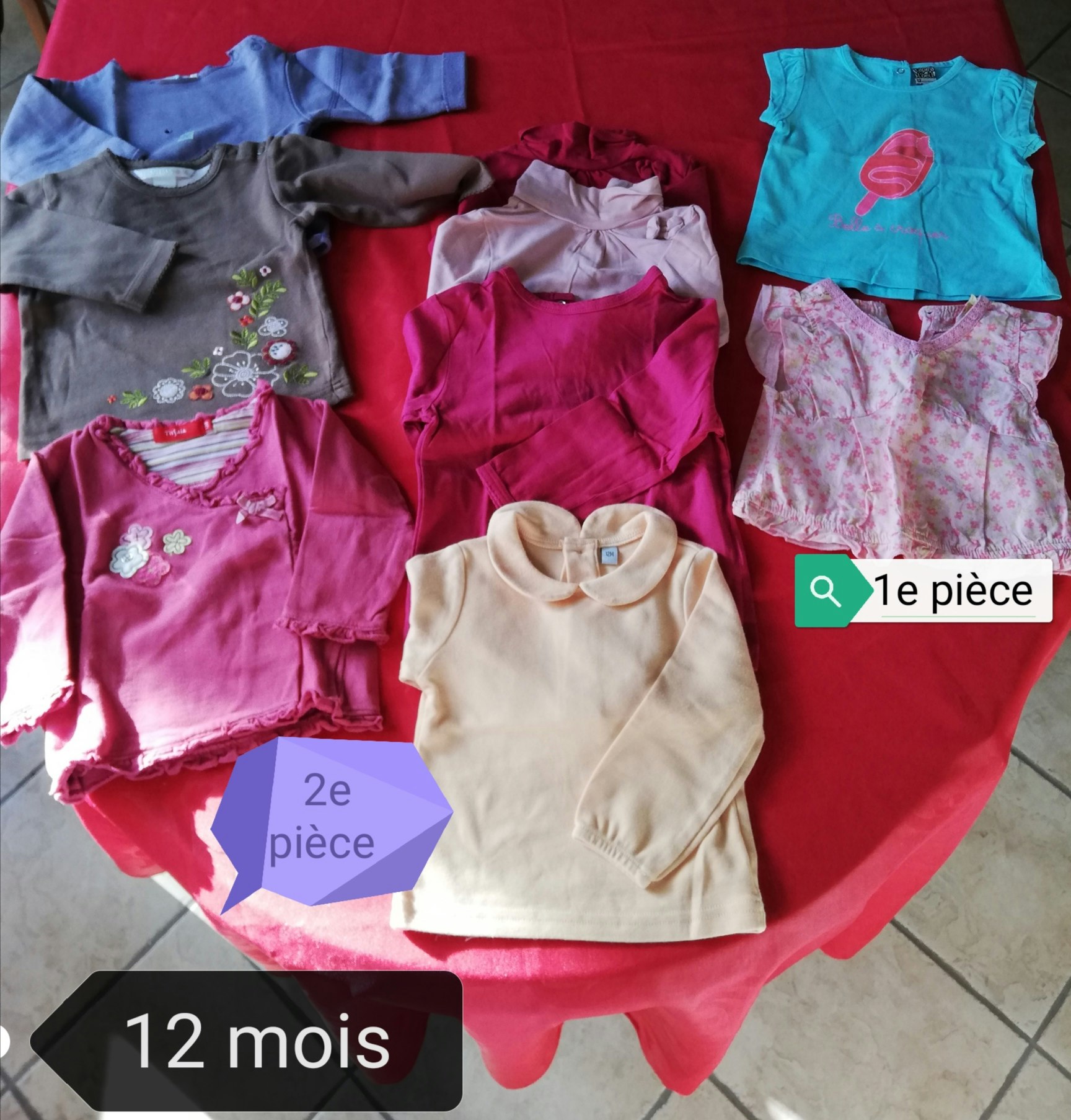 Vêtements filles 12 mois - photo numéro 3