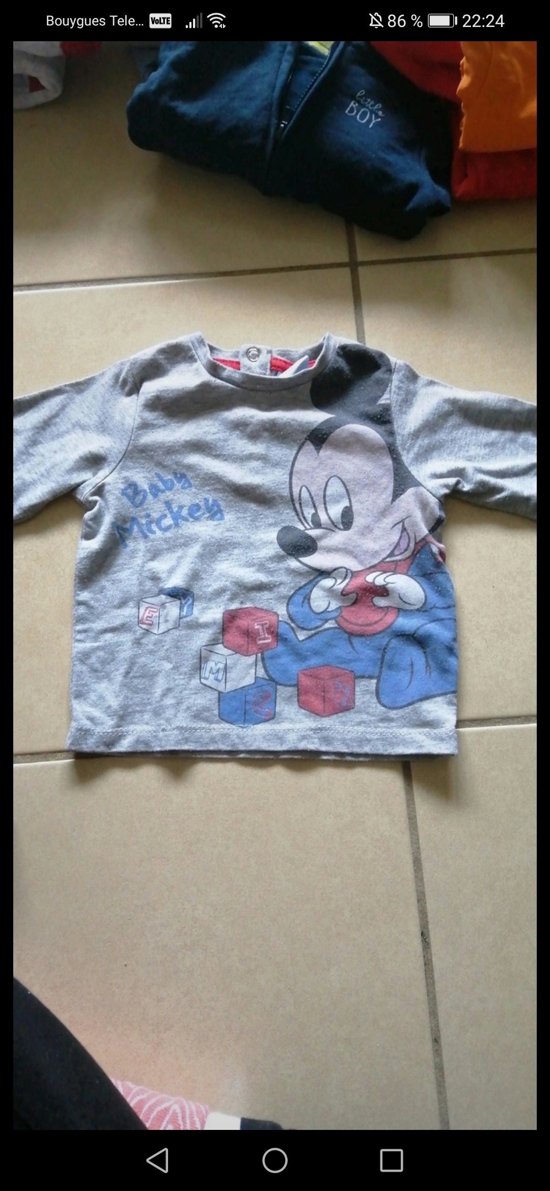 T-shirt mickey 3 mois