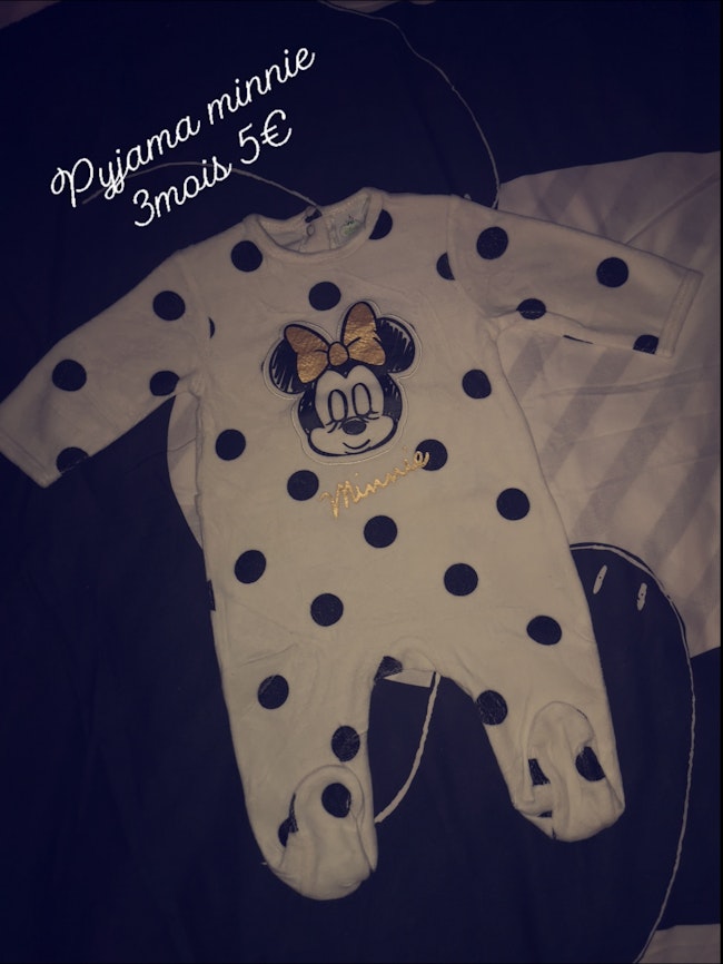 Pyjama Bebe Fille Minnie Beebs Achat Vente Bebe Enfant